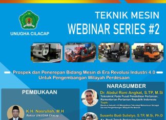 Webinar : Prospek dan Penerepan Bidang Mesin di Era Revolusi Industri 4.0 Untuk Pengembangan Wilayah Perdesaan