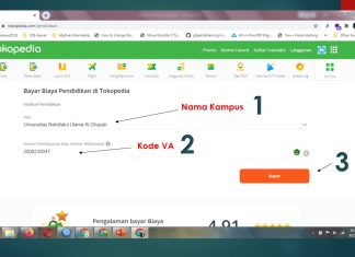 CARA PEMBAYARAN BIAYA KULIAH VIA TOKOPEDIA