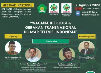 Webinar : Wacana Ideologi dan Gerakan Transnasional dilayar Televisi Indonesia