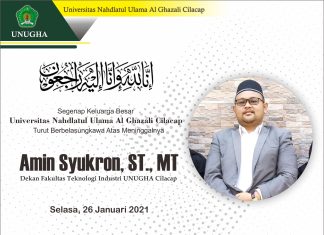 UNUGHA Berduka, Dekan Fakultas Teknologi Industri Meninggal Dunia