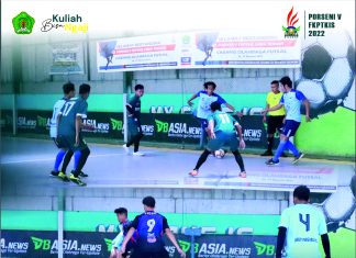 1 Kartu Merah dan Banyak Kartu Kuning Membanjiri Babak I Lomba Futsal PORSENI V FKPTKIS Jateng 2022