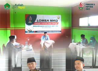 50 Peserta Semarakkan Ajang Lomba MHQ PORSENI V FKPTKIS Jateng