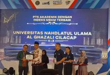 UNUGHA Cilacap Raih Penghargaan Perguruan Tinggi Swasta Akademik dengan Indeks Pelaksanaan MBKM Terbaik Indeks Pelaksanaan MBKM Terbaik