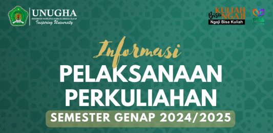 INFORMASI PELAKSANAAN PERKULIAHAN SEMESTER GENAP 2024/2025